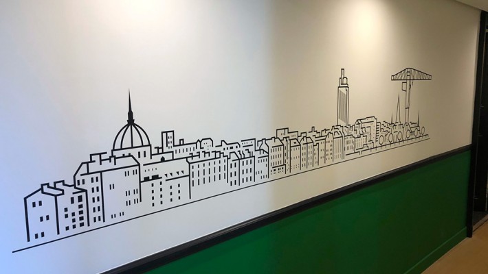 Nouvelle fresque en adhésif 